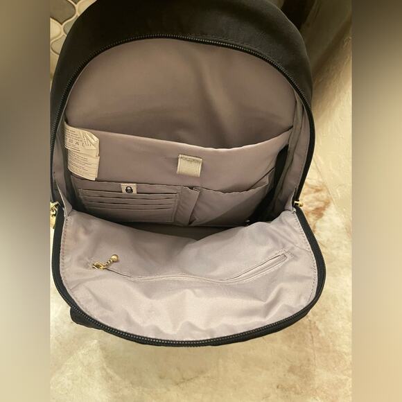 Baggallini Naples convertible Black Backpack with Gold Details main image 11